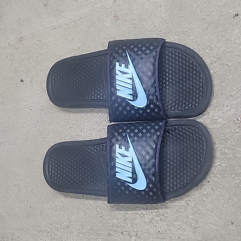 Nike Blue/purple Slides.